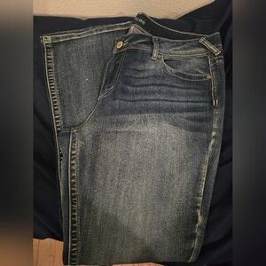 Maurices Women's Boot Cut Jeans - Dark Blue